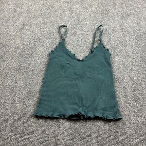 FREE PEOPLE INTIMATELY Women’s Ribbed V-Neck Tank Emerald Green size: XS/S